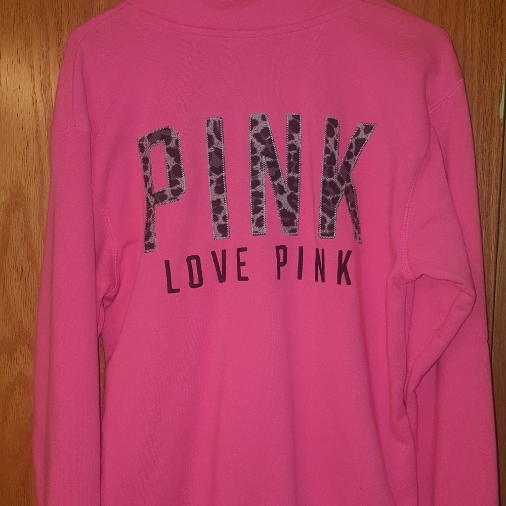 Victoria Secret Pink half zip size small boyfriend